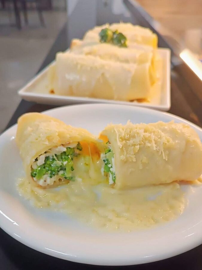 Panqueca de Brócolis e Ricota