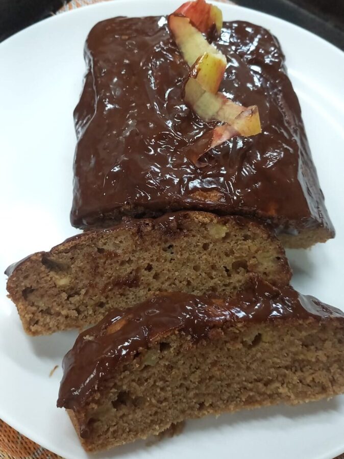Bolo de Maçã com Cacau